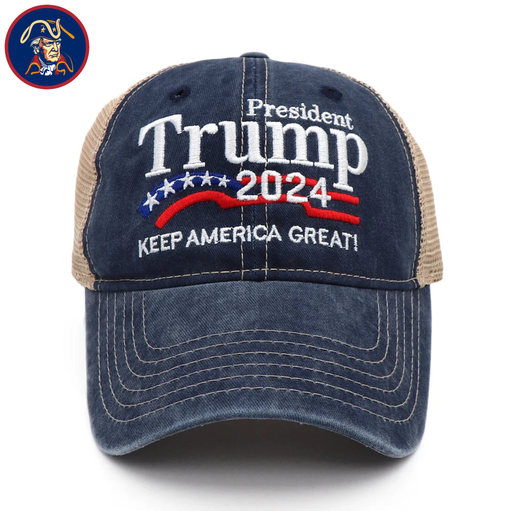 Washed Trump Trucker Hat