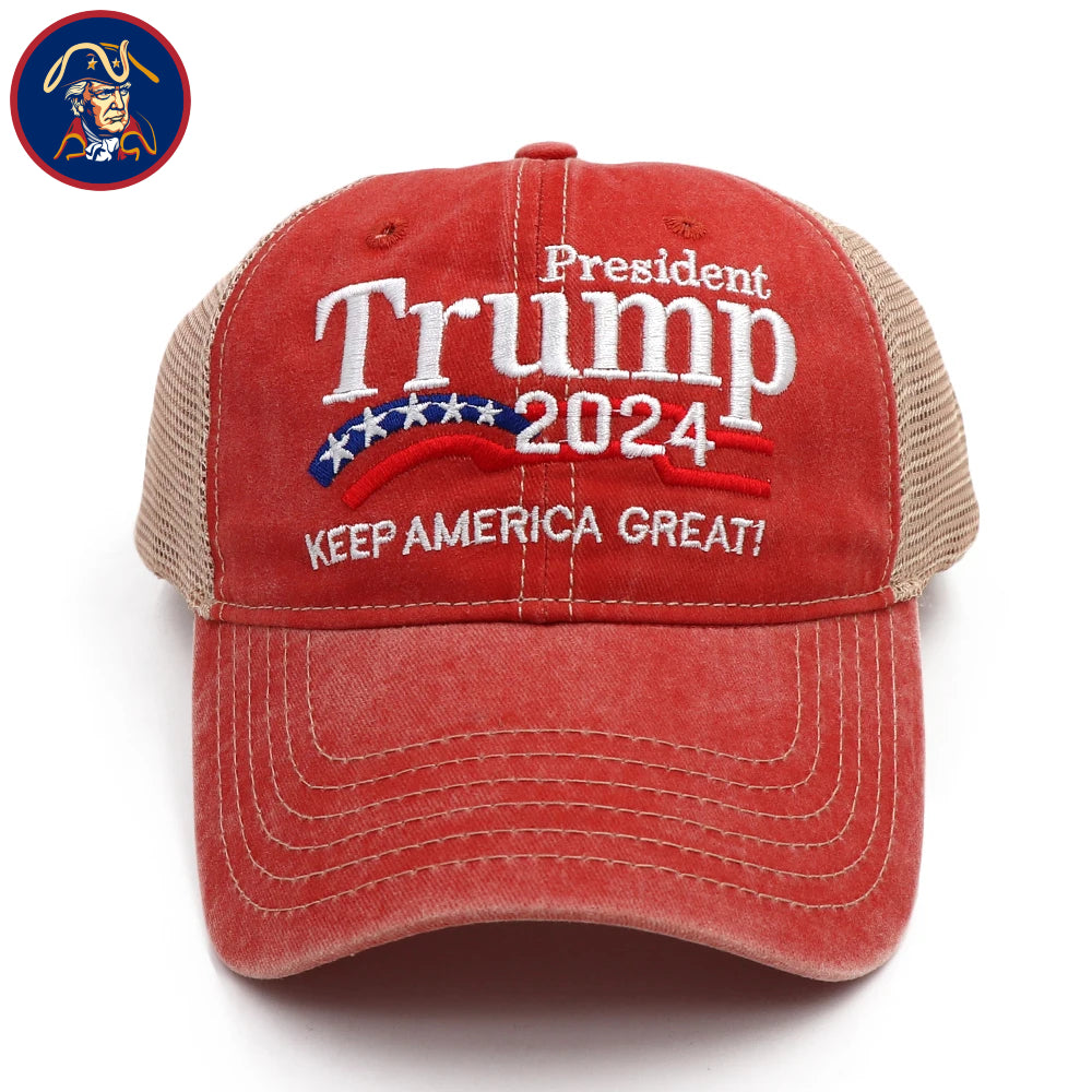 Washed Trump Trucker Hat